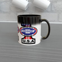 Load image into Gallery viewer, Vintage Chevrolet Logo on Heat Sensitive Mug