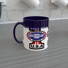 Load image into Gallery viewer, Vintage Chevrolet Logo on Heat Sensitive Mug