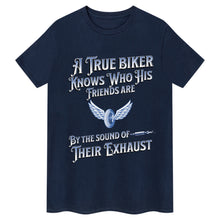 Ladda upp bild till gallerivisning, A True Biker  Slogan T-Shirt