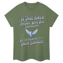 Ladda upp bild till gallerivisning, A True Biker  Slogan T-Shirt