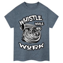 Load image into Gallery viewer, Whistle While You Work Trucker Tee
