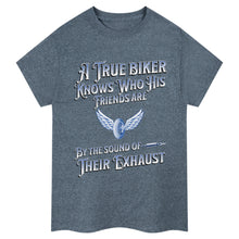 Ladda upp bild till gallerivisning, A True Biker  Slogan T-Shirt