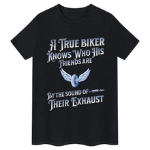 Ladda upp bild till gallerivisning, A True Biker  Slogan T-Shirt