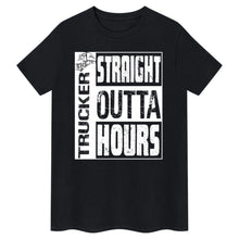 Lade das Bild in den Galerie-Viewer, Trucker-T-Shirt Straight Outta Hours Lustiges Design