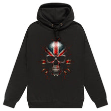Lade das Bild in den Galerie-Viewer, Totenkopf-Union-Jack-Hoodie
