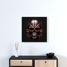 Ladda upp bild till gallerivisning, Skull with Union Jack Overlay in Digital Wall Art

