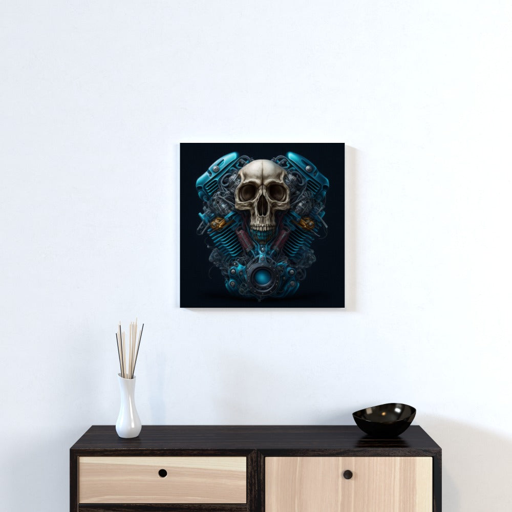 Skull V-Twin Digital Wall Art