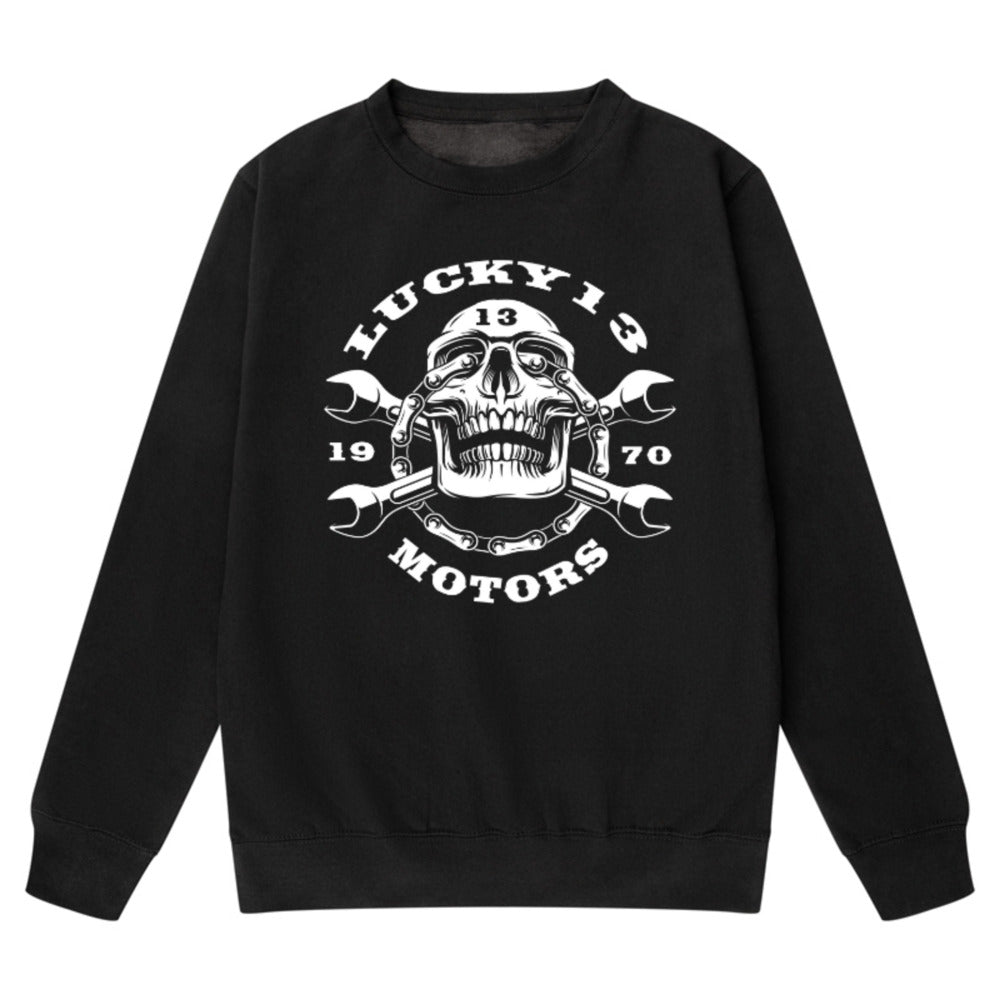 Lucky 13 Sweatshirt Biker T Shirt UK