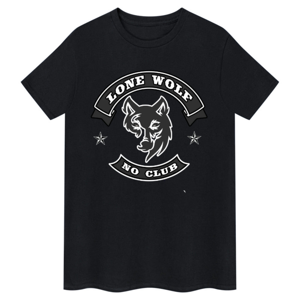 T-shirt loup solitaire