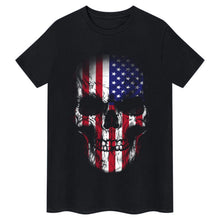 Cargar imagen en el visor de la galería, USA Skull Flag Tee
