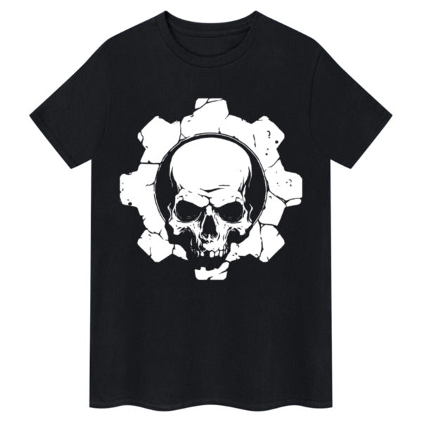 Totenkopf-Cog-Biker-T-Shirt