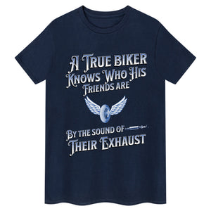 Un vrai motard Slogan T-shirt