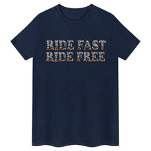 Load image into Gallery viewer, Ride Fast, Ride Free Biker T-Shirt
