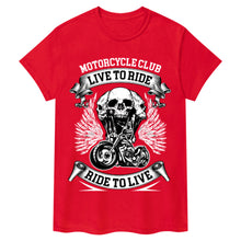 Charger l&#39;image dans la galerie, T-shirt motard Live To Ride, Ride To Live
