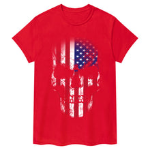 Ladda upp bild till gallerivisning, USA Skull Flag Tee
