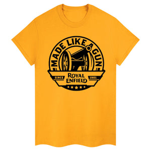 T-shirt Royal Enfield fait comme un pistolet