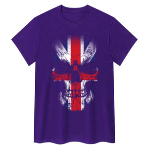 T-shirt de conception de drapeau de crâne du Royaume-Uni