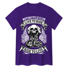 Load image into Gallery viewer, Live To Ride, Ride To Live Biker Tee
