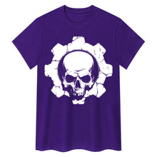 Charger l&#39;image dans la galerie, T-shirt de motard Skull Cog

