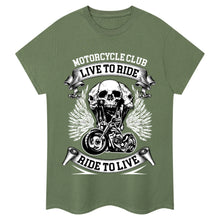 Lade das Bild in den Galerie-Viewer, Live To Ride, Ride To Live Biker T-Shirt
