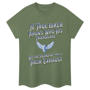 Ein echtes Biker-Slogan-T-Shirt