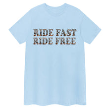 Load image into Gallery viewer, Ride Fast, Ride Free Biker T-Shirt
