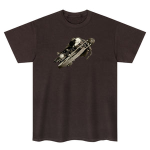 T-shirt de motard vintage penché dur