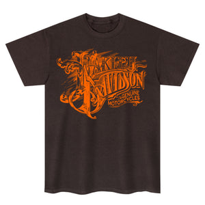 T-shirt texte Harley Davidson