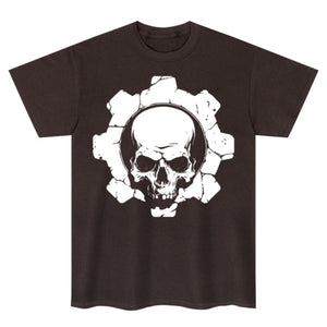 Totenkopf-Cog-Biker-T-Shirt