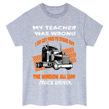 Load image into Gallery viewer, My Teacher Was Wrong ... Trucker T-Shirt
