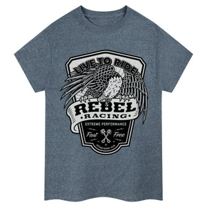 T-shirt de motard Live To Ride Rebel Rcing