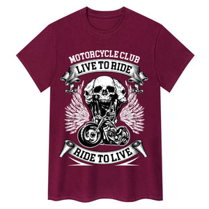T-shirt motard Live To Ride, Ride To Live
