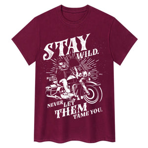 Stay Wild Biker Tee