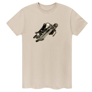 T-shirt de motard vintage penché dur