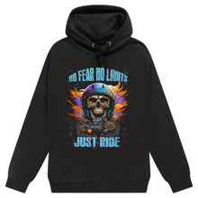 Load image into Gallery viewer, No Fear, No Limits, Just Ride Hoodie
