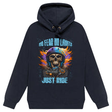 Load image into Gallery viewer, No Fear, No Limits, Just Ride Hoodie
